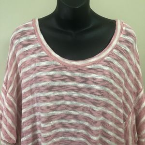Suzanne betro weekend size 3x open knit top stripe